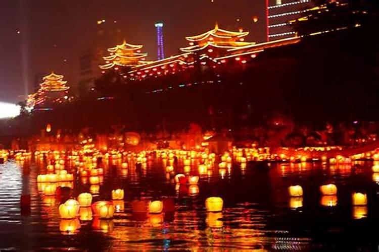 西安中元节放河灯在哪