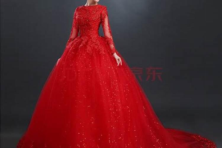 梦见看见穿红衣服的新娘